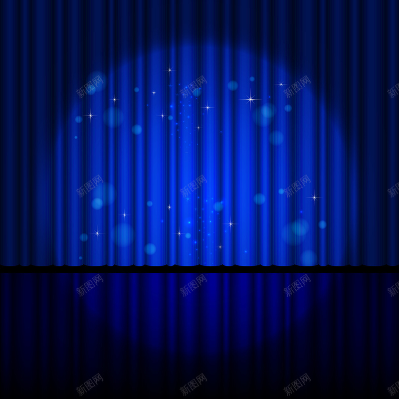 蓝色魔术表演舞台矢量背景ai设计背景_新图网 https://ixintu.com 光晕 幕布 开心 梦幻 浪漫 矢量背景 舞台 蓝色 表演 魔术 矢量图