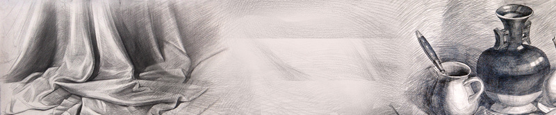 素描风格背景图psd设计背景_新图网 https://ixintu.com 小清新 文艺 桌子 海报banner 瓶子 简约 素描