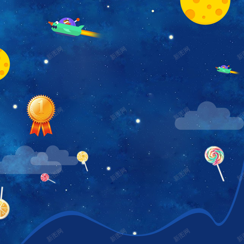 蓝色夜空卡通儿童用品PSD分层主图背景psd设计背景_新图网 https://ixintu.com 主图 儿童床 儿童用品 儿童节 卡通童趣 夜空背景 淘宝 直通车 童装 童鞋 蓝色背景 金牌