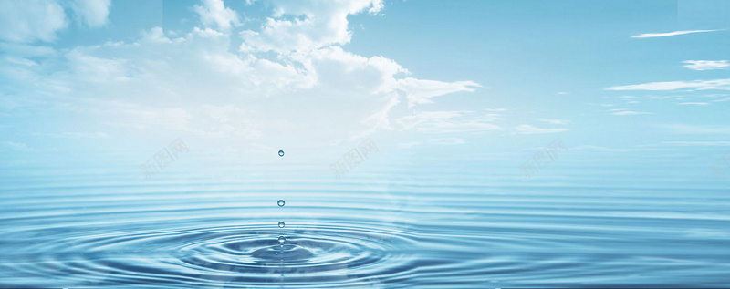 简约蓝色水资源背景jpg设计背景_新图网 https://ixintu.com 小清新 文艺 水源 海报banner 简约 蓝色