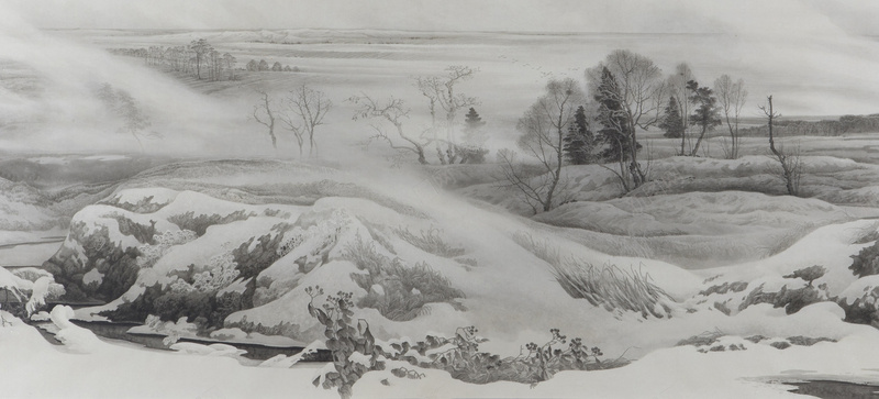 雪景风景山水jpg设计背景_新图网 https://ixintu.com 山水 意境画 雪 雪景 风景