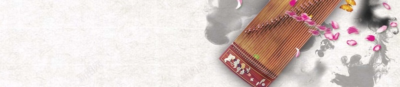唯美中国风古典音乐古筝背景jpg设计背景_新图网 https://ixintu.com 中国风 古典 古筝 唯美 水墨 背景 花瓣 音乐