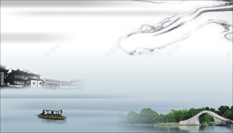 美容养生背景模板大全cdr设计背景_新图网 https://ixintu.com 中国风 养生海报 养生美容 养生背景 古风 墨迹 大全 山水画 开心 江南风景