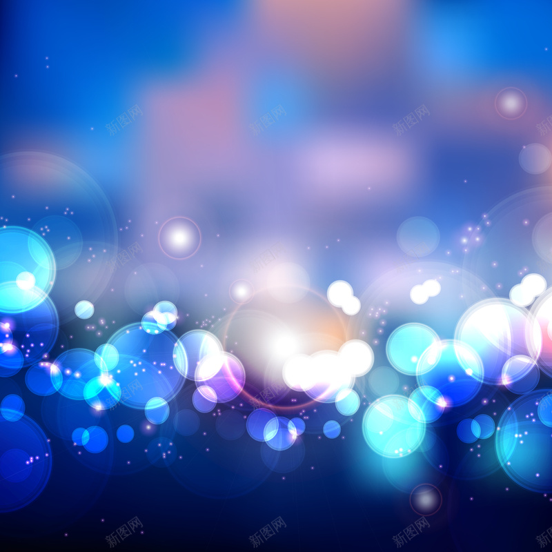 梦幻光晕背景矢量图ai设计背景_新图网 https://ixintu.com 华灯初上 城市夜景 幻彩 梦幻 流星 浪漫 蓝色 镜头模糊开心 矢量图