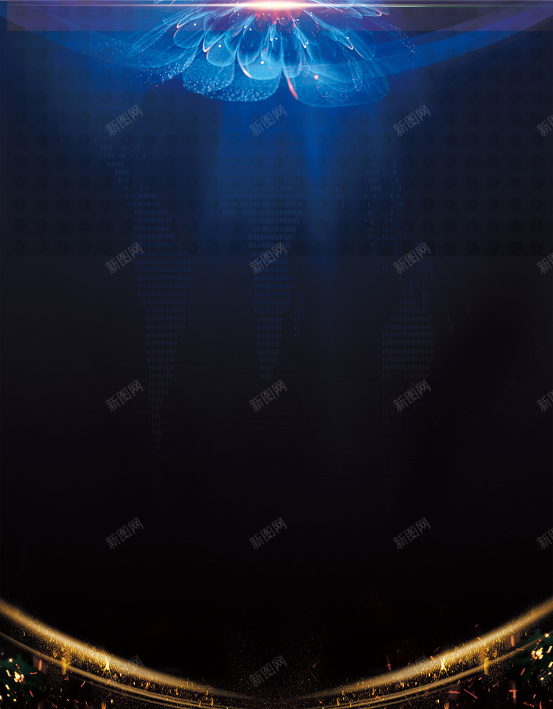 黑金大气地产商务会议海报背景psdpsd设计背景_新图网 https://ixintu.com 会议背景 全球首开 别墅 地产 城市夜景 大气 奢享人生 房地产 星空背景 黑金