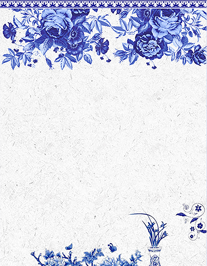 中式青花瓷花纹海报背景psd设计背景_新图网 https://ixintu.com 中国风 中式瓷器 传统瓷器 手绘海报 艺术品 花纹 陶瓷海报 青花瓷