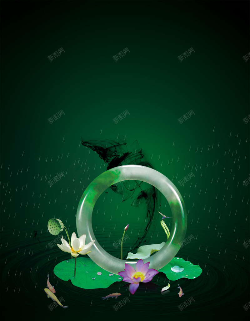 水墨中国风翡翠珠宝jpg设计背景_新图网 https://ixintu.com 150PPI PSD源文件 分层文件 平面设计 水墨中国风 玉器 玉器展板 珍品 珠宝 珠宝展板 翡翠 翡翠展板