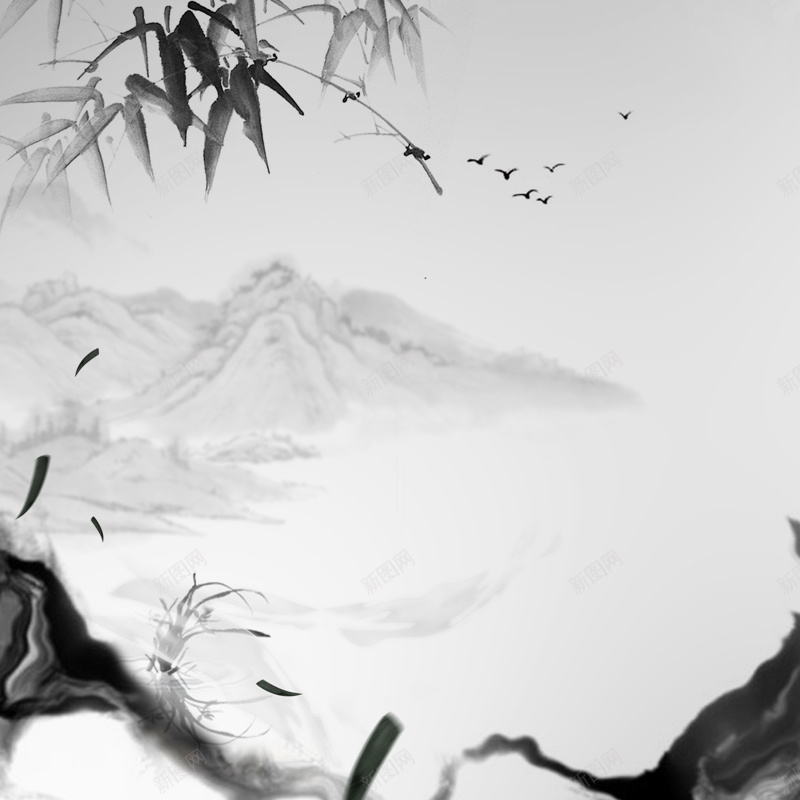 中国风水墨山水茶具PSD分层主图psd设计背景_新图网 https://ixintu.com 中国风 中国风背景 主图 乌龙茶 普洱茶 毛笔 水墨背景 淘宝 直通车 茶具背景 茶叶背景
