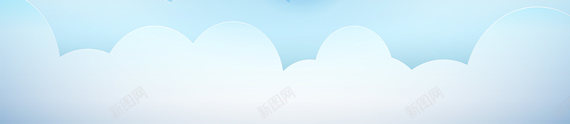儿童节小清新背景图psd设计背景_新图网 https://ixintu.com 云雾 剪纸云 小清新背景 彩色气球