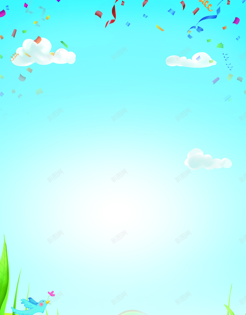简约卡通幼儿园招生海报背景psd设计背景_新图网 https://ixintu.com 儿童 卡通 夏季 孩子 幼儿园 开心 招生 暑假 海报 简约 背景 蓝色