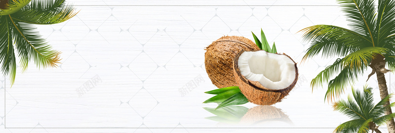 清新文艺椰树椰子椰汁饮料淘宝bannerpsd设计背景_新图网 https://ixintu.com banner 文艺 椰子 椰树 椰汁 水果 淘宝 清新 电商 饮品 饮料