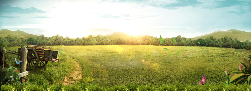 青青的草原蓝天jpg设计背景_新图网 https://ixintu.com 环保 绿色 草原 草地