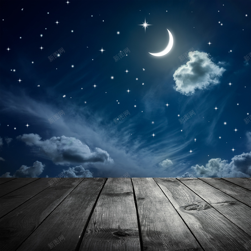唯美木板星空景色图jpg设计背景_新图网 https://ixintu.com 云翔 动漫背景 夜晚 夜景 星云 星星 星海 星空 星际 月亮 木板 木纹 游戏背景 科幻 舒心
