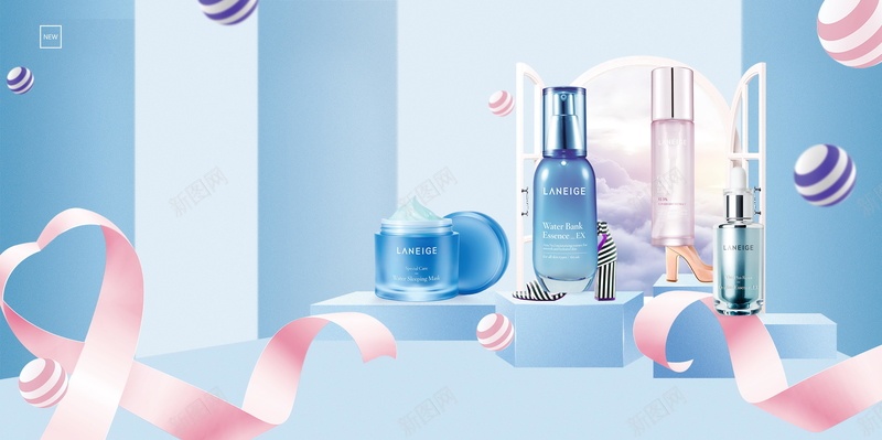 简约护肤品化妆品促销PSD分层psd设计背景_新图网 https://ixintu.com PSD源文件 PSD素材 专业护肤 亮白 分层文件 化妆品 护肤 水氧 美容 美容护肤 美白 背景模板 背景海报 背景素材 高清背景