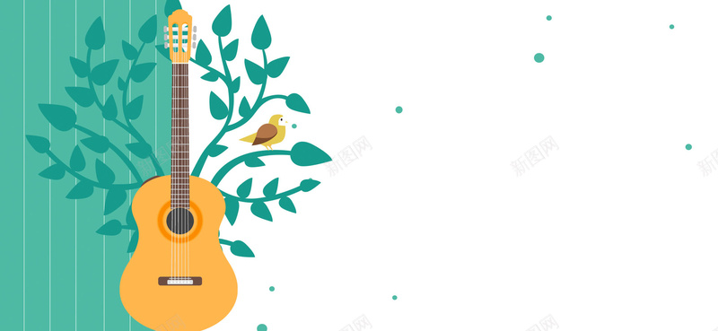 寒假招生文艺手绘唯美清新bannerpsd设计背景_新图网 https://ixintu.com 假期培训 假期班 卡通手绘 吉他培训 吉他班招生 唯美 寒假招生 寒假班 小清新 文艺 新图网 音乐