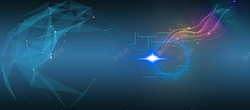 科技感几何海报banner