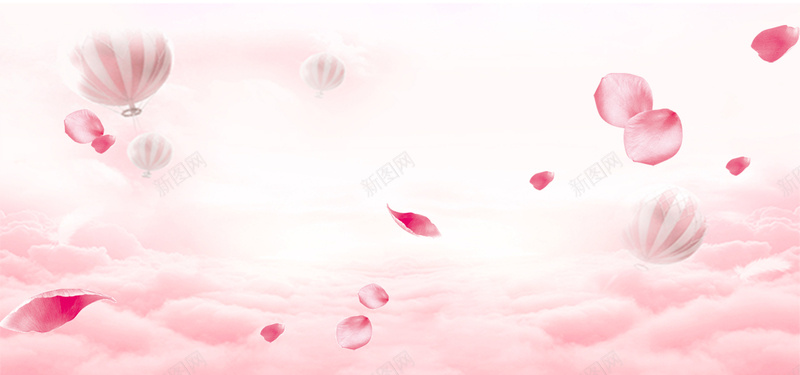 浪漫情人节粉色花瓣海报背景psd设计背景_新图网 https://ixintu.com 214情人节 七夕 云朵 婚礼 情人节 情人节快乐 气球 浪漫 甜蜜情人节 粉色 花瓣