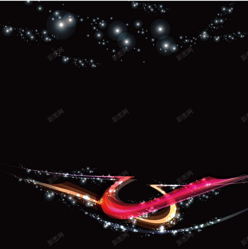 黑色炫酷光点背景矢量图ai设计背景_新图网 https://ixintu.com 光点 几何 动感 开心 扁平 渐变 炫酷 科技 科技感 科技风 舞社 高科技 黑色 矢量图