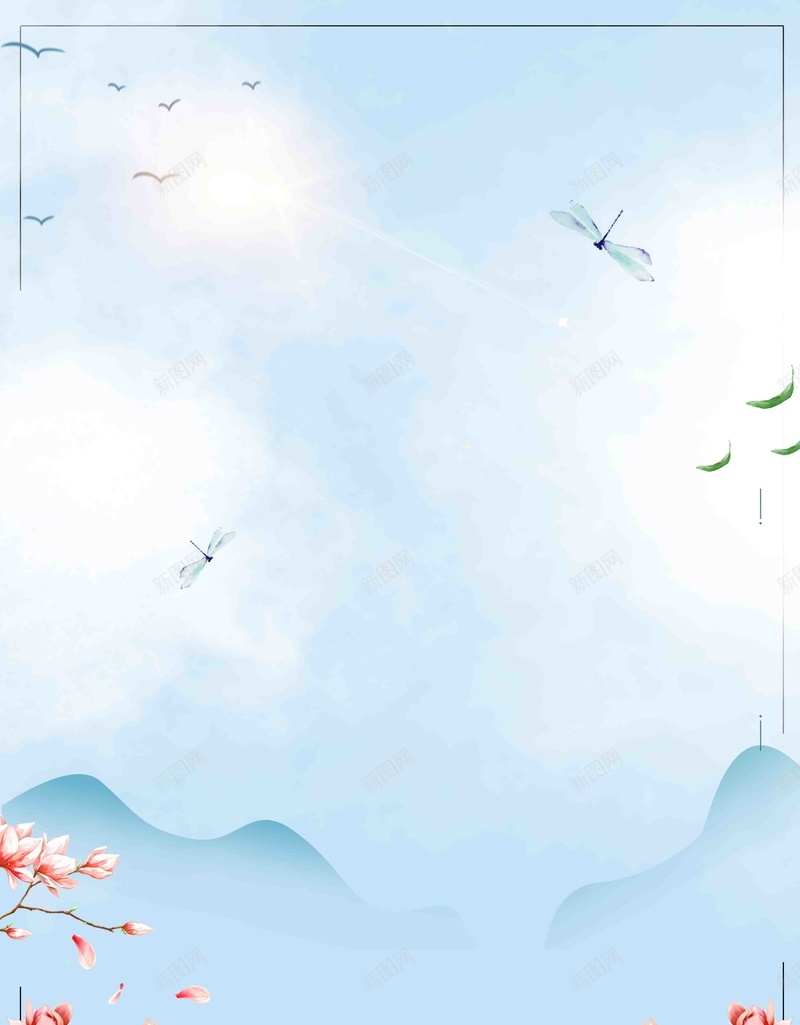 创意简约清新二十四节气之立夏节日海报psd高清背景_新图网 https://ixintu.com 二十四节气 处暑 夏天 夏至 大暑 小暑 小满 立夏 绿色 节日海报 节气 节气海报 荷塘