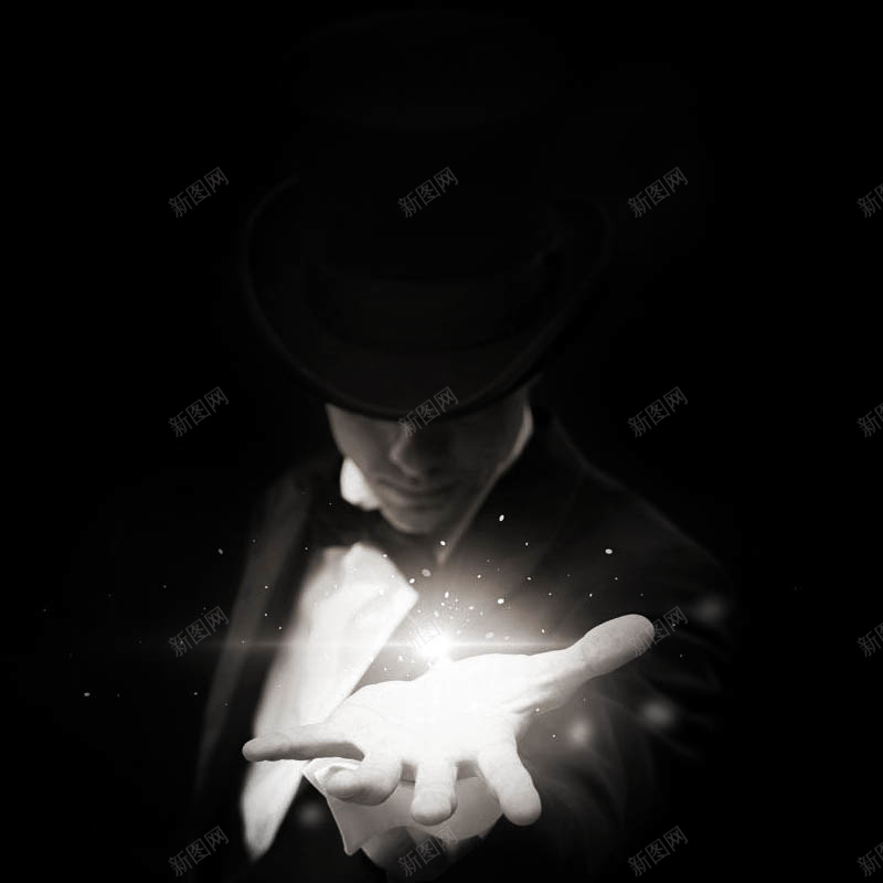 黑色人物摄影虚化背景psd_新图网 https://ixintu.com 人物 光线 天猫主图 手 摄影 淘宝主图 虚化 风景 魔术 黑色