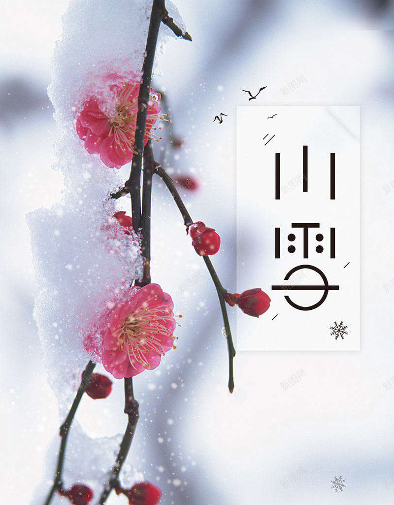 卡通手绘小雪节气psd_新图网 https://ixintu.com 冬季海报 卡通海报 卡通背景 小雪海报 手绘海报 文艺海报 清新 节气海报