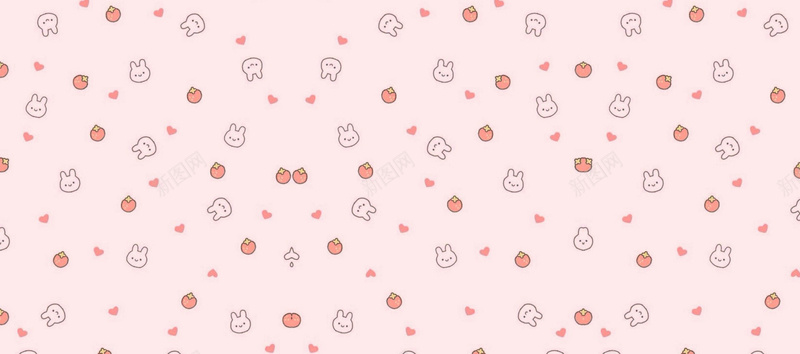 手绘儿童卡通可爱美食背景jpg设计背景_新图网 https://ixintu.com 儿童 儿童卡通 兔子 卡通 可爱 手绘 水果 童真 简约背景 粉色背景