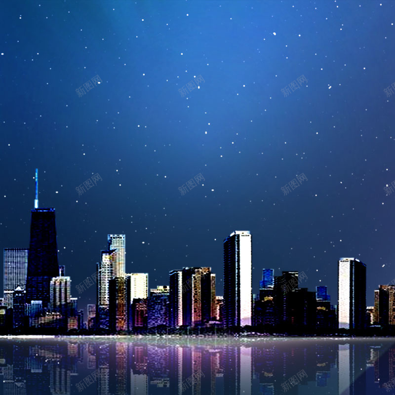 大气城市夜景楼房直通车钻展背景psd设计背景_新图网 https://ixintu.com 主图 城市 夜景 大气 楼房 直通车 背景 钻展