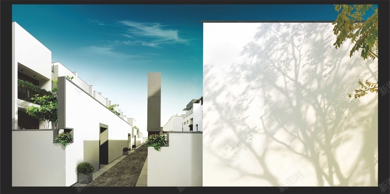 地产江南园林海报背景cdr设计背景_新图网 https://ixintu.com 地产 新中式 树叶阴影 树影 江南 海报 简约 背景 风景