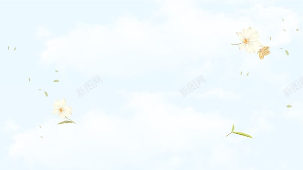 淡蓝白云白花漂浮背景jpg设计背景_新图网 https://ixintu.com 淡蓝 漂浮 白云 白花 背景