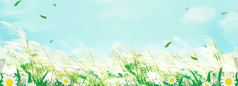 淘宝广告bannerpsd设计背景_新图网 https://ixintu.com 世界这么大 初夏 叶子 夏季 女装 小清新 文艺 海报 海报banner 淘宝广告banne 淘宝界面设计 白云 盛宴 简约 芦苇 花朵 蓝天 设计