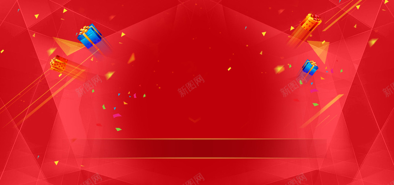 节日庆祝红色背景psd设计背景_新图网 https://ixintu.com 三角形 五一 优惠 促销 几何 商品 折扣 特惠 矩形 礼品 秒杀 简约 红色 蓝色 限时