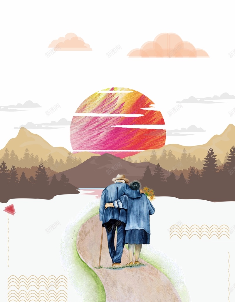 手绘浪漫七夕节相伴一生背景cdr设计背景_新图网 https://ixintu.com 一生一世 七夕节 夕阳 情人节约会 情侣 浪漫情人节 浪漫爱情 相伴一生 相伴到老 真情告白 陪伴
