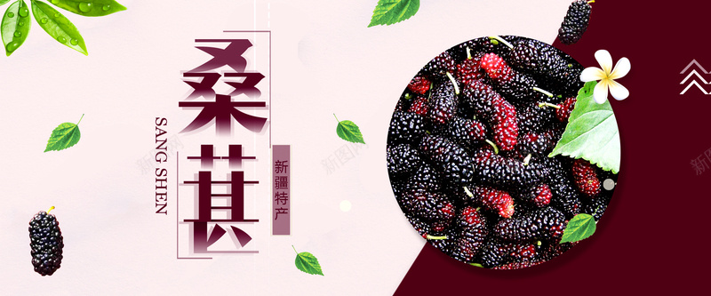 桑葚促销粉色简约bannerpsd设计背景_新图网 https://ixintu.com banner 优惠 促销 折扣 桑葚 水果 活动 生鲜 简约 粉色 紫色