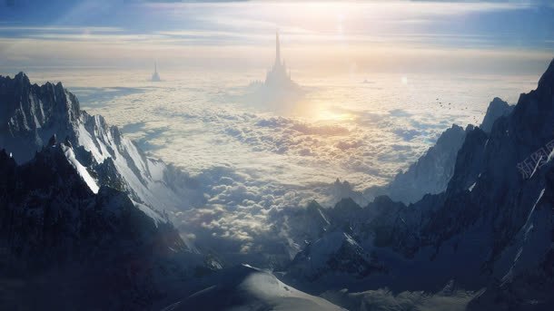 遥望的白色雪地海报背景jpg设计背景_新图网 https://ixintu.com 海报 白色 背景 遥望 雪地