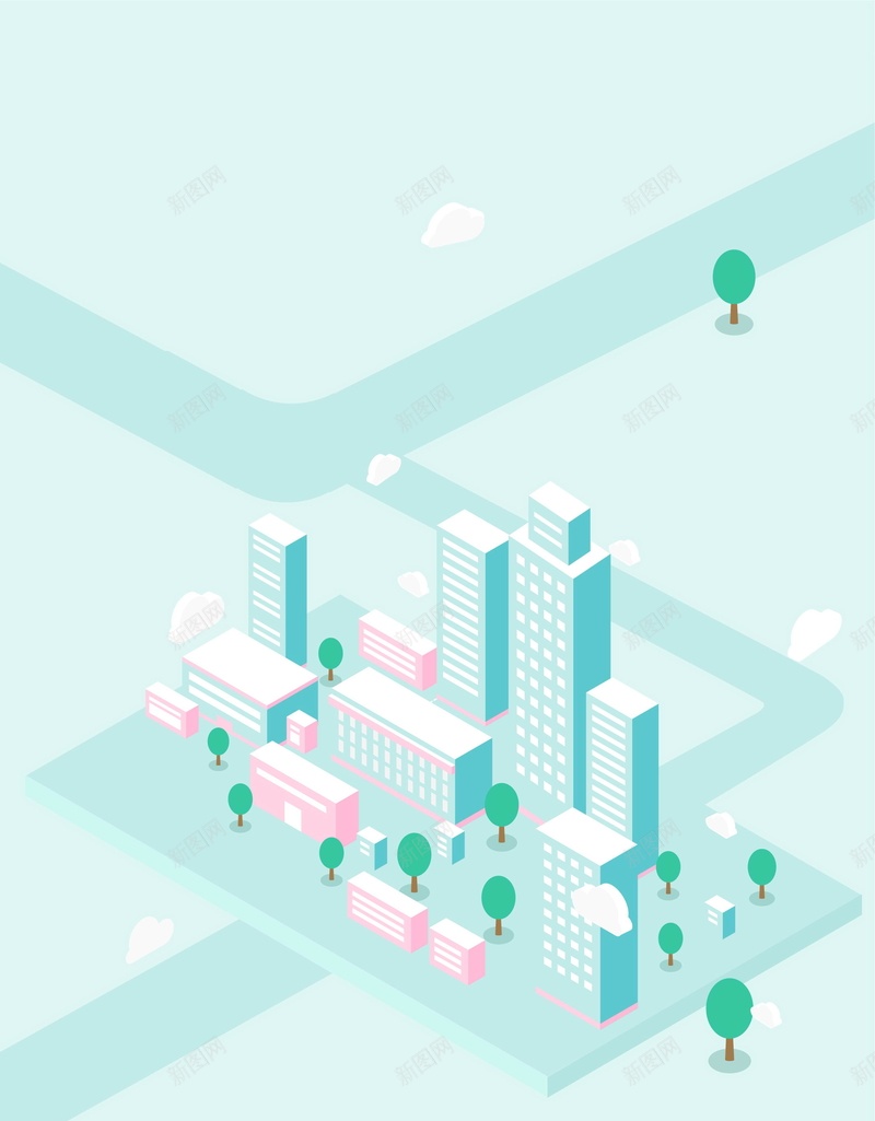 扁平化城市建设背景模板矢量图ai设计背景_新图网 https://ixintu.com 分层文件 城市 大厦 大楼 建筑 建设 扁平化 源文件 背景模板 背景海报 背景素材 设计素材 高楼 高清背景 矢量图