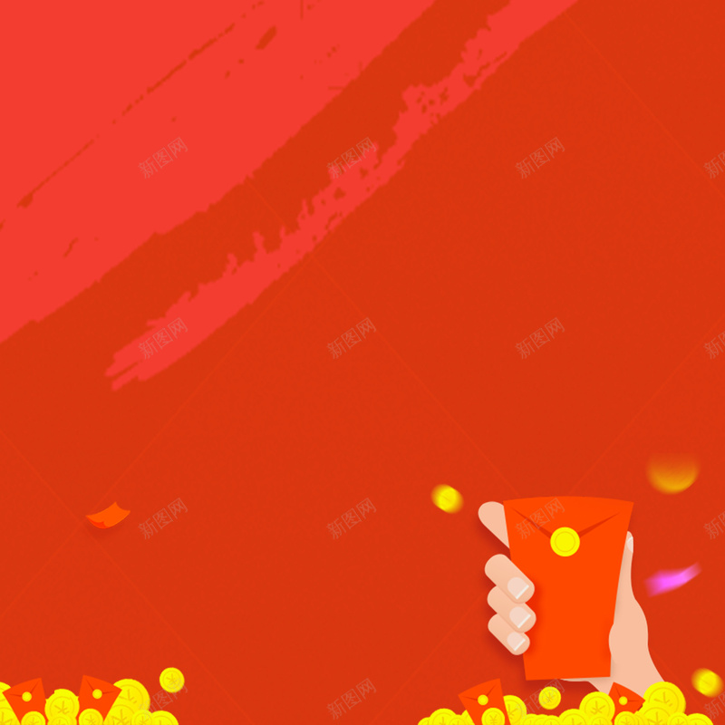 红色底纹促销背景jpg设计背景_新图网 https://ixintu.com 激情 狂欢 红包 红色海报 金币