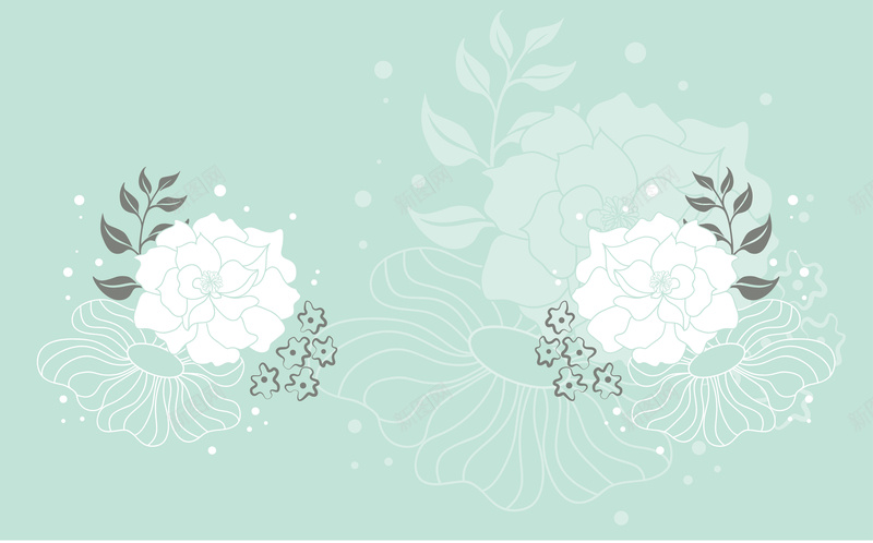 手绘花朵婚礼请柬矢量图ai设计背景_新图网 https://ixintu.com 婚礼 婚礼迎宾 小清新 手绘 文艺 温暖 简约 背景 花朵幸福 蓝色 请柬 矢量图