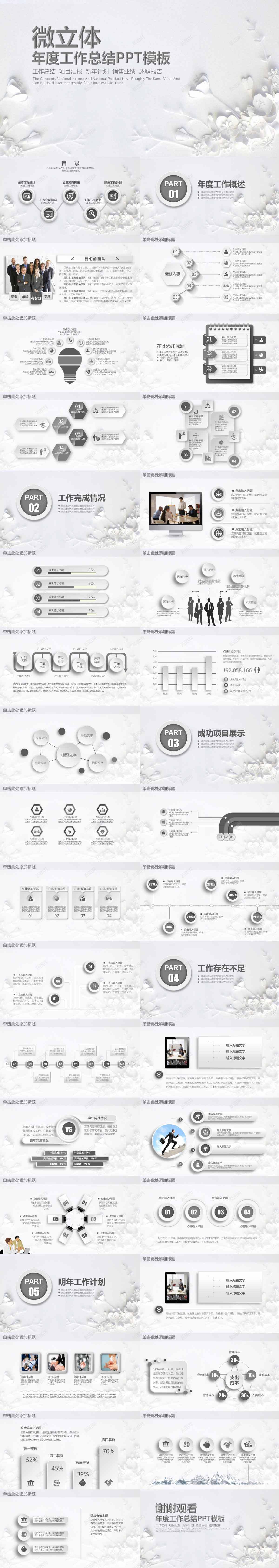 微粒体年度工作总结PPT模板PPT模板_新图网 https://ixintu.com 工作总结 年度 微粒体 模板