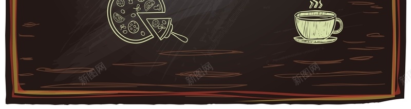 手绘披萨菜单背景模板矢量图ai_新图网 https://ixintu.com 元素 手绘 手绘底纹 披萨 海报 矢量 粉笔画 美食 菜单 食物 矢量图