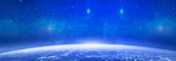 地球炫光地球商务科技蓝色背景高清图片