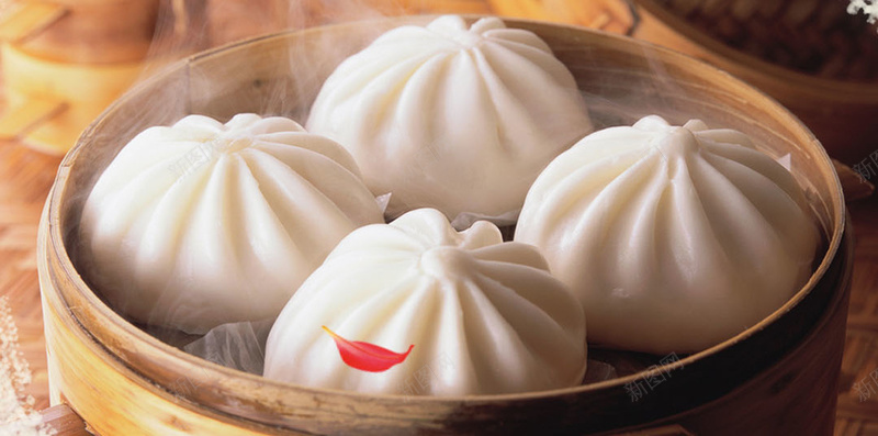 黄色中国风包子美食PSD分层H5背景jpg高清背景_新图网 https://ixintu.com H5 PSD分层 中国风 包子 小笼包 树叶 汤包 祥云 美食 背景素材 蒸笼 黄色