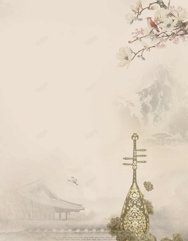 古典工笔画江南装饰画psd设计背景_新图网 https://ixintu.com 分层文件 古典 工笔画 工笔画背景纹理 平面设计 水墨 水墨画 江南 江南绘画 源文件 绘画 装饰画 高清