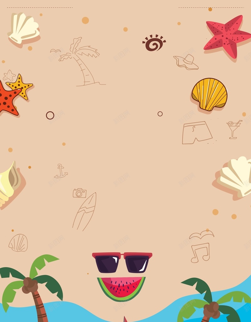 创意卡通夏季旅游海报背景cdr高清背景_新图网 https://ixintu.com 创意 卡通 夏季 插画 旅游 海岛旅游 海报 清凉夏日 背景素材