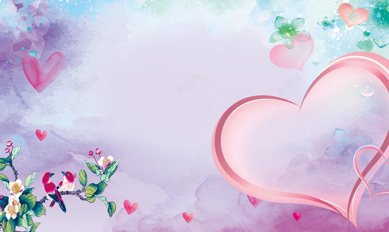 彩色水墨梦幻花朵鲜花爱心背景psd设计背景_新图网 https://ixintu.com 彩色 梦幻 水墨 爱心 素材 背景 花朵 鲜花