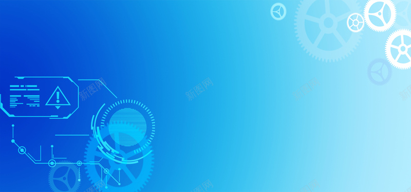 电子科技商务banner蓝色psd设计背景_新图网 https://ixintu.com anner banner 商务 智能 机械 电子 科技 蓝色 齿轮
