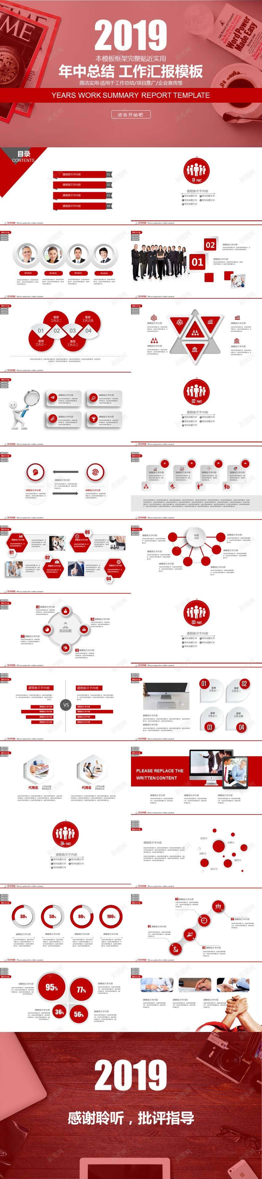 红色简洁实用工作汇报PPT模板PPT模板_新图网 https://ixintu.com 实用 工作 模板 汇报 简洁 红色