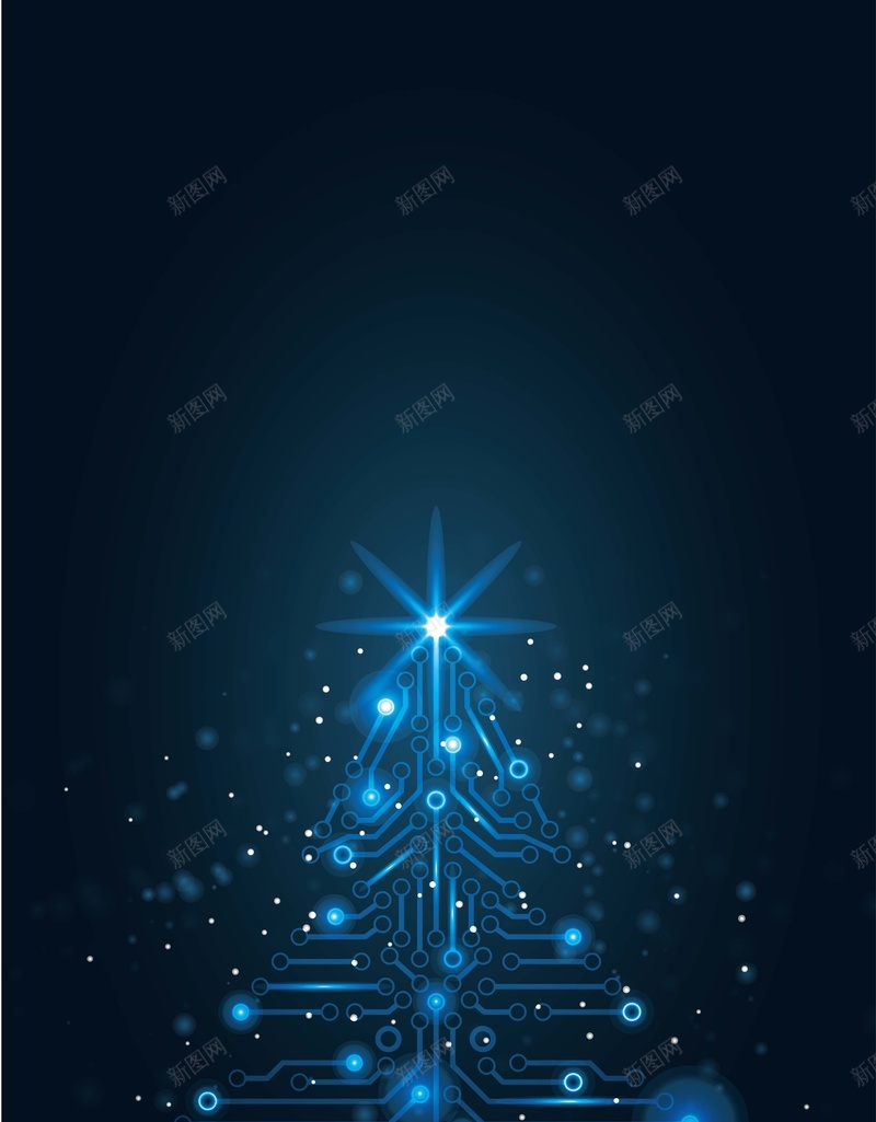 蓝色极光背景矢量图ai设计背景_新图网 https://ixintu.com 商务 圣诞树 圣诞节 忧伤 极光 海报 科幻 科技 背景 蓝色 矢量图