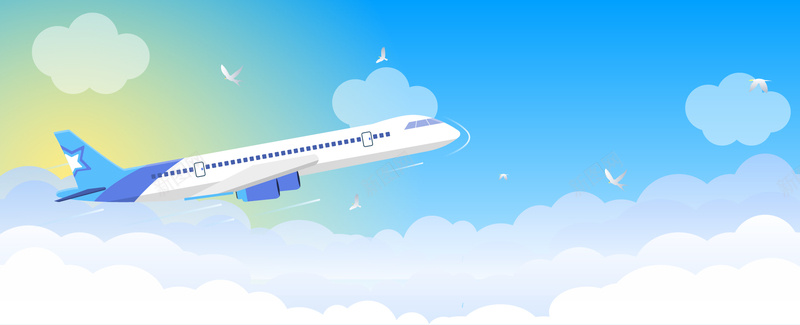 出游季扁平化天空旅游背景矢量图ai设计背景_新图网 https://ixintu.com 云彩 出国 出游季 出行 外出 天空 户外 扁平化 搬迁 旅游 旅行 渐变 飞机 鸟 矢量图