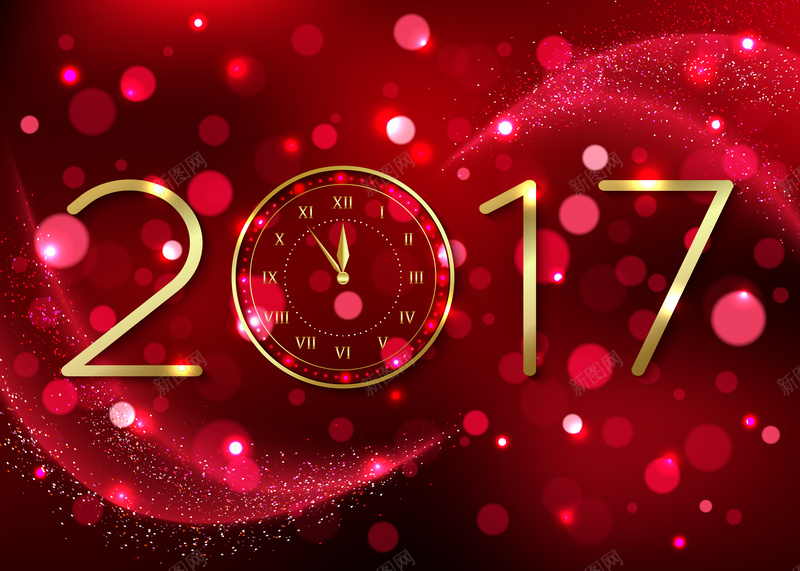 2017红色光斑倒计时背景矢量图ai设计背景_新图网 https://ixintu.com 2017 倒计时 光斑 新年快乐 海报 红色 背景 矢量图