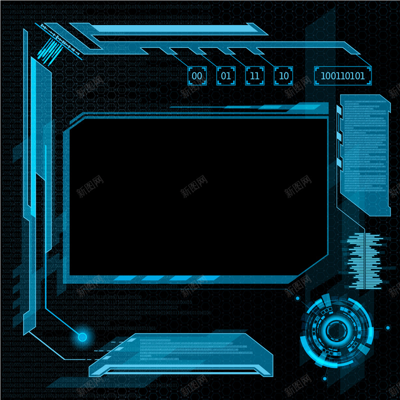 蓝色线条科技背景矢量图ai设计背景_新图网 https://ixintu.com 商务 科幻 科技 科技感 科技风 线条 背景 蓝色 高科技 矢量图